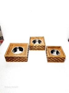 Hand-Made Wooden Incense <b>Burner</b> With laser engraving Design Aromatic Diffuser All-Season Use - Product Image 1