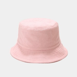 Wholesale Custom Logo 100% Cotton Men Women Soft Blank Terry Towel <b>Bucket</b> <b>Hats</b> - Product Image 4