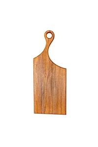 Paleta de madera asimétrica hecha a mano y tabla de charcutería paleta de madera contorneada nítidamente - Product Image 1