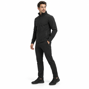 Veste softshell pour homme, tissu 3 couches, imperméable, veste de montagne pour l'extérieur, coupe-vent durable - Product Image 3