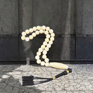 Fashion Jewelry Natural Bone Tasbih Prayer Beads 10mm 33 Count Islamic <b>Rosary</b> Made Zinc Alloy - Product Image 2