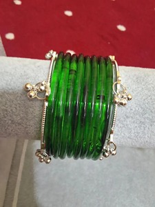 Daily Trend Jelly Glass Fashion Womens Stylish Stackable Bangles Eco Friendly Customizable Ladies Wrist <b>Accessories</b> - Product Image 5