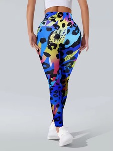 Leggings de sport sans couture personnalisés pour femmes, sublimation, évacuation de la transpiration, vêtements de sport pour la gym, le fitness et le jogging - Product Image 3