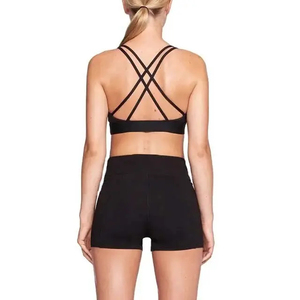 Nouvel ensemble de yoga pour femmes grandes tailles, en spandex et polyester, respirant, motif uni, personnalisable, haute qualité, tendance, vente en gros - Product Image 3