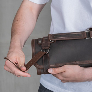 Luxury leather <b>tool</b> <b>roll</b> organizer <b>bags</b> wholesale bulk OEM supplier premium handmade portable storage export quality for sale - Product Image 2