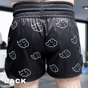 Pantalones Cortos de Muay Thai para Hombre, Cintura Elástica Lateral, para Entrenamiento, Gimnasio, Kickboxing, Ligeros, con Estampado Colorido, Top para Hombre, Muay Thai, Artes Marciales - Product Image 3