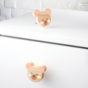 Tiradores de Madera de Pino Decorativos y Duraderos para Cajones de Niños, Tiradores de Armario con Forma de Osito de Peluche, Venta al Por Mayor - Product Image 4