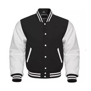 Blouson universitaire unisexe, service de conception personnalisée, coupe épaules tombantes, mélange de coton, vente en gros, marques USA - Product Image 1