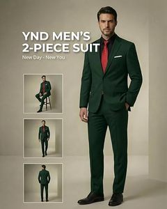 Traje de 3 Piezas para Hombre, Estilo Británico, Blazer, Chaleco y Pantalones, Formal, para Negocios o Bodas, Antiarrugas, Cuello de Solapa - Product Image 4