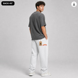 New Wholesale Custom Screen Printed Logo Casual Canvas Men's Sweatpants 100% Cotton Breathable Eco-Friendly Acid Washed - Product Image 5