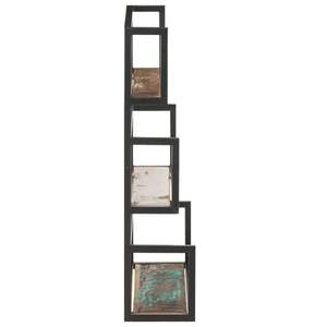 Estante de Pared de Madera Reciclada Sólida, 23.6''x7.9''x33.5'', Diseño Rústico Elegante - Product Image 3