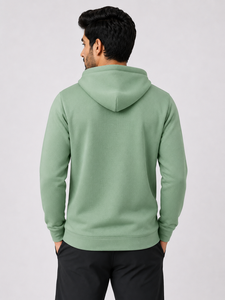 Sudadera compacta para hombre con un amplio bolsillo frontal para comodidad diaria, con estampado, bordado y personalizada con OEM. - Product Image 2