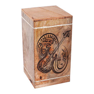 <b>Guitar</b> Carved Wooden Urns for Human Ashes Large Mango Wood Adult Funeral <b>Box</b> Columbarium Wholesale at Cheap Factory Price - Product Image 1
