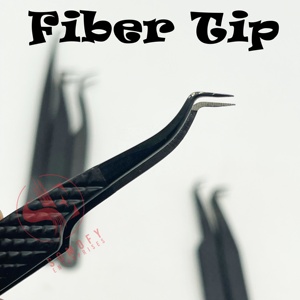 Qualité supérieure, volume personnalisable à 90 degrés, extension durable, ensemble de pinces à cils en acier inoxydable à revêtement plasma noir - Product Image 6