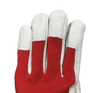 Gants de travail en cuir de chèvre pour hommes, gants industriels de construction, gants polyvalents - Product Image 6