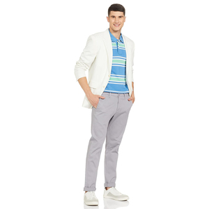 Polo respirant et absorbant la transpiration avec broderie personnalisée, design multicolore, t-shirt de sport vierge pour homme - Product Image 2