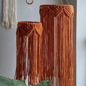 Elegante Lámpara de Techo Colgante de Macramé Hecha a Mano con Diseño de Medusa, de Algodón con Marco de Metal, para Decoración de Hotel - Product Image 3