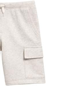 Pantalones Cortos Cargo Gris Claro para Hombre, Cintura Elástica con Cordón, Estilo Casual Urbano, con Bolsillos Laterales, Fabricante de Pantalones Cortos de Verano - Product Image 4