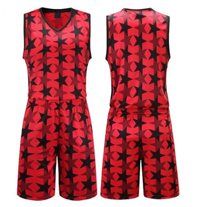 Ensemble d'uniformes de basket-ball personnalisés en couleur, 100% polyester, nouveau design imprimé, vêtements de sport pour le basket-ball, unisexe - Product Image 3