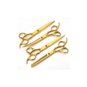 Juego de Tijeras de Peluquería Profesional de 9 Piezas, Kit de Tijeras de Entresacar para Salón y Barbería con Estuche - Product Image 3