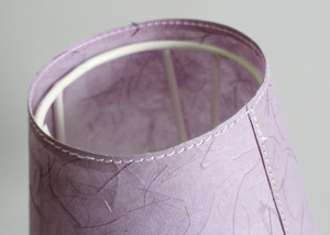 Modern Style <b>Lavender</b> Color Home Decoration 100% Banana Fiber Organic Paper Purely Recycled & Handmade Bedroom Hotel Lampshade - Product Image 2