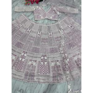 Lehenga Choli de Diseñador para Fiestas con Bordado Resham, Vestidos Elegantes - Product Image 2