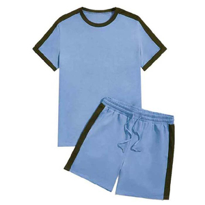 Ensemble d'été pour homme, nouveau style, deux pièces, t-shirt et short, vêtements de sport pour la course à pied, ensemble d'été pour homme avec taille personnalisée, service OEM - Product Image 5