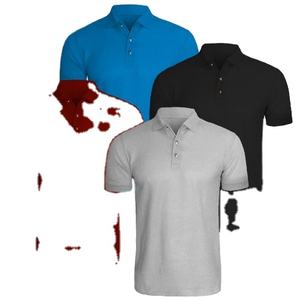 Año Nuevo al por mayor personalizado impreso 100% algodón polos con logotipo bordado manga corta rayas Polo Golf camisetas hombres exportación - Product Image 6
