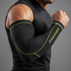 Manchon de cyclisme FAWKES blanc respirant à séchage rapide anti-UV unisexe adulte ajustement sans couture écologique antibactérien - Product Image 5