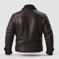 Blouson long d'hiver en cuir véritable pour homme, en cuir de vachette noir véritable tanné, imperméable, fermeture éclair sur le devant, style décontracté vintage, ISO Ruya