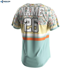Full Button <b>Baseball</b> <b>Jersey</b> Custom Print Team Wear <b>Bulk</b> Wholesale Quick Dry <b>Baseball</b> <b>Jersey</b> Custom Sublimation Team Sports Shirt - Product Image 2