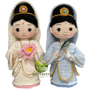 Juego de Muñecos Amigurumi de Buda Hechos a Mano, Muñecos de Monje para Decoración Budista, Estilo Zen para el Hogar, Regalos Espirituales y Exhibición en Tiendas - Product Image 4
