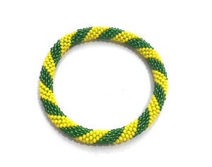 Vente en gros de bracelets en perles de verre pour femmes, faits main au crochet, de haute qualité, multicolores, attrayants, fabriqués au Népal, tendance et décontractés - Product Image 1