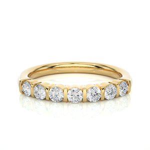 Bagues en or massif 18 carats avec diamants naturels ronds de 0,52 carat, bijoux, 7 bagues en diamants pour femmes - Product Image 5