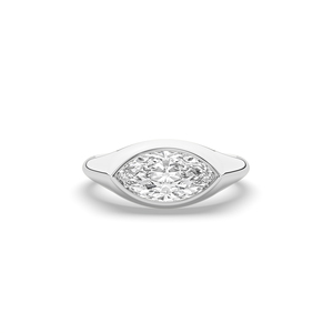 1.60Ct Lab Diamond Women's <b>Ring</b> Marquise Brilliant Cut 925 Sterling Silver Luxury <b>Thin</b> Band Lightweight Promise <b>Ring</b> IGI - Product Image 2