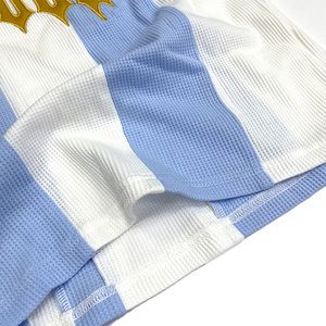 Camiseta de fútbol a rayas City Of God para hombre, camiseta de fútbol bordada de manga corta, corte regular, para todas las estaciones, ropa para adultos - Product Image 3