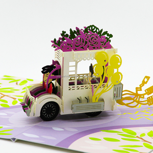 การ์ดป๊อปอัป3D การ์ดอวยพรกระดาษงานฝีมือสำหรับวันแต่งงานและวันเกิดเป็นของขวัญที่สมบูรณ์แบบสำหรับตกหลุมรัก - Product Image 3