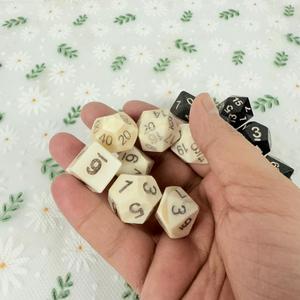 Real Buffalo Horn <b>Dice</b> <b>Set</b> Handmade Carved Polyhedral Gaming <b>Dice</b> for DND RPG Role Play and Tabletop Board Game - Product Image 3