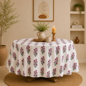 Cotton <b>Round</b> Tablecloth for Enhanced Dining Experience Wedding Decor <b>Table</b> <b>Cover</b> Boho Custom Sizes Tablecover Christmas Gift - Product Image 3