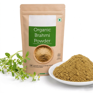 Poudre de feuilles de Brahmi 100 % naturelle séchée par pulvérisation, qualité cosmétique, fraîchement sélectionnée, procure une nutrition profonde au cuir chevelu - Product Image 5