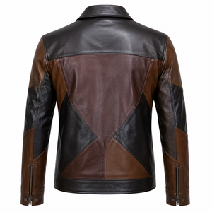 Men Casual <b>Winter</b> <b>Leather</b> <b>Jacket</b> Fashion Trendy Warm Slim Fit Biker Coat Streetwear Stylish Outerwear for Cold Weather 2026 New - Product Image 2
