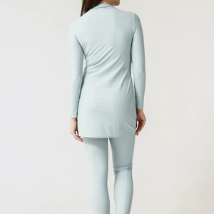 Traje de Baño Musulmán Burkini Elástico, Ecológico e Impermeable, Traje de Baño Islámico de Corte Regular, Traje de Baño Modesto para Mujer con Logotipo Frontal - Product Image 4