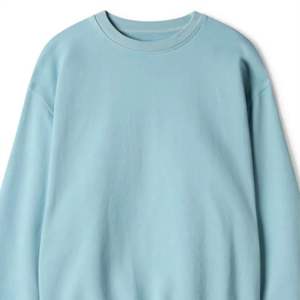 Women's Solid <b>Light</b> <b>Blue</b> Crew Neck Sweatshirt Drop Shoulder <b>Long</b> <b>Sleeve</b> Pullover Casual Autumn <b>Top</b> - Product Image 4