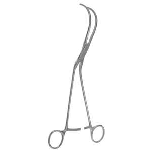 Pinza de Anastomosis Manual Angulada de Acero Inoxidable Lambert Kay de 22.5 cm, Instrumento Quirúrgico Cardiovascular y Nervioso MS-14003 CE - Product Image 1
