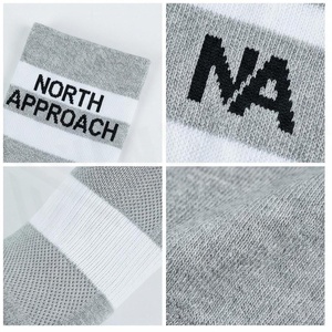 Crew <b>Socks</b> Geometric Pattern Blue Breathable <b>Running</b> <b>Socks</b> for Adults Spring Season - Product Image 4