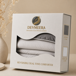 Elegant 350 GSM Ash Grey Pearl Grey Reversible Dual Tone Comforter Soft Warm Bedding | Premium <b>Winter</b> <b>Quilt</b> for Home Hotel Rooms - Product Image 4