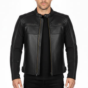Blouson de moto toutes saisons pour homme avec doublure amovible et coque extérieure robuste - Product Image 1