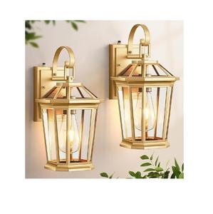 Lámpara de Pared de Aluminio Metálico de Primera Calidad en Oferta, Lámpara Decorativa con Acabado Negro y Cristal Transparente - Product Image 4