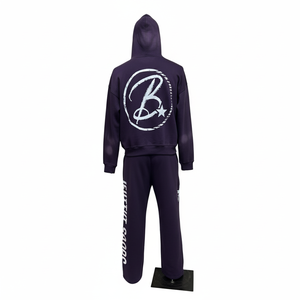 Ensemble de survêtements personnalisés avec logo imprimé sur mesure pour hommes et femmes, disponible en plusieurs couleurs - Product Image 4