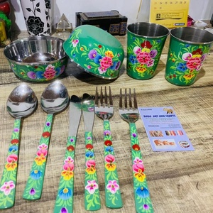 Juego de cubiertos de acero, esmaltado - Product Image 2